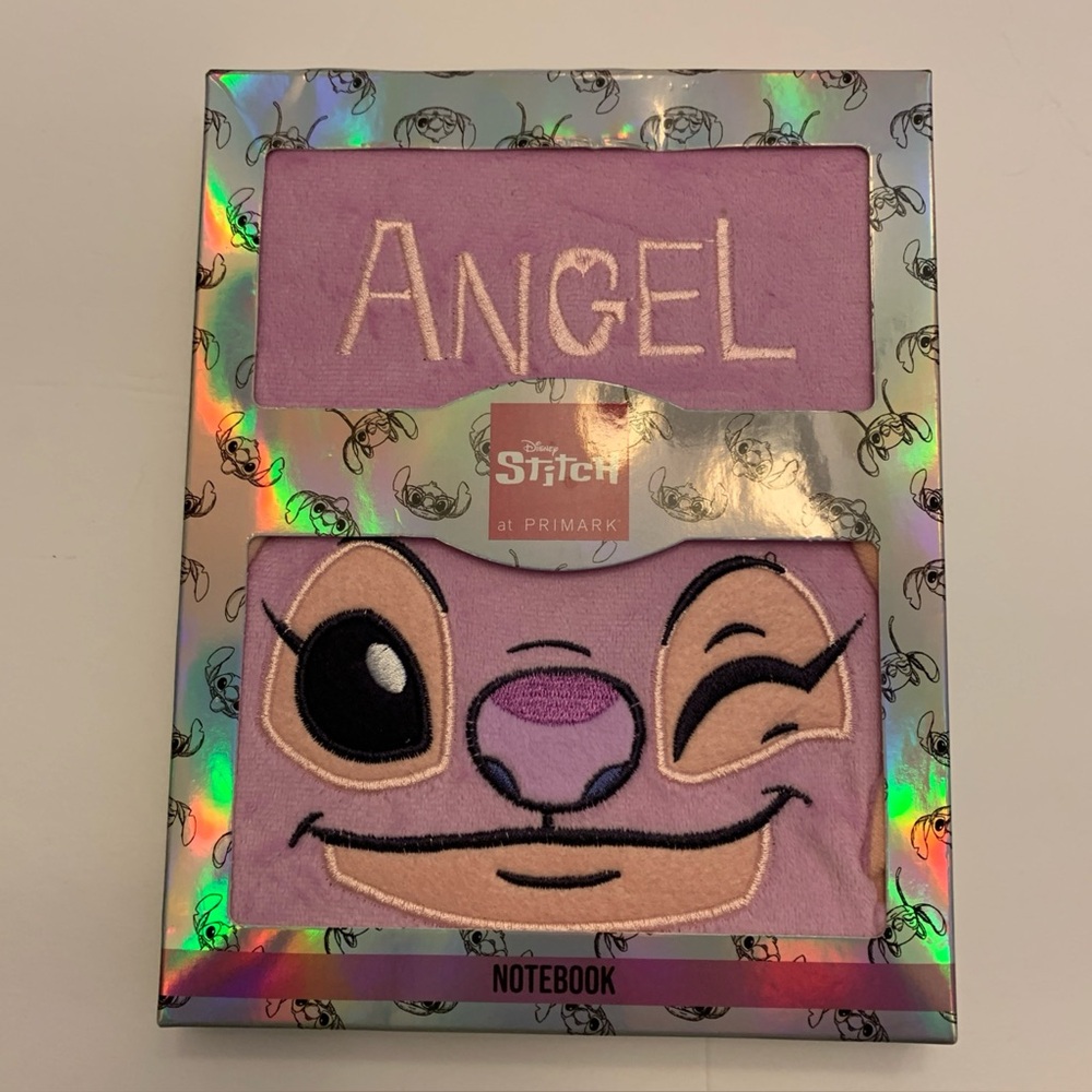 Disney Primark ANGEL Plush Pink Notebook